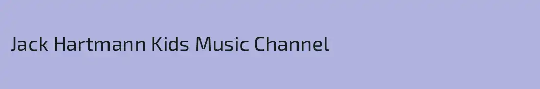 Jack Hartmann Kids Music Channel